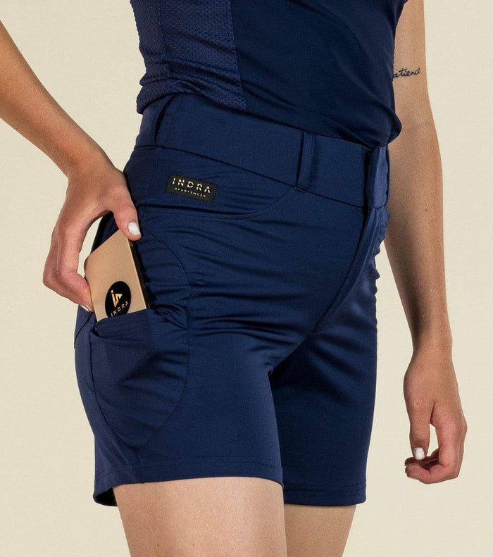 Golf shorts sustainable navy blue