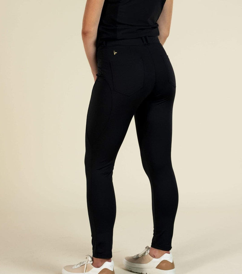 Ladies golf pants stretch high waisted black by woman for womens